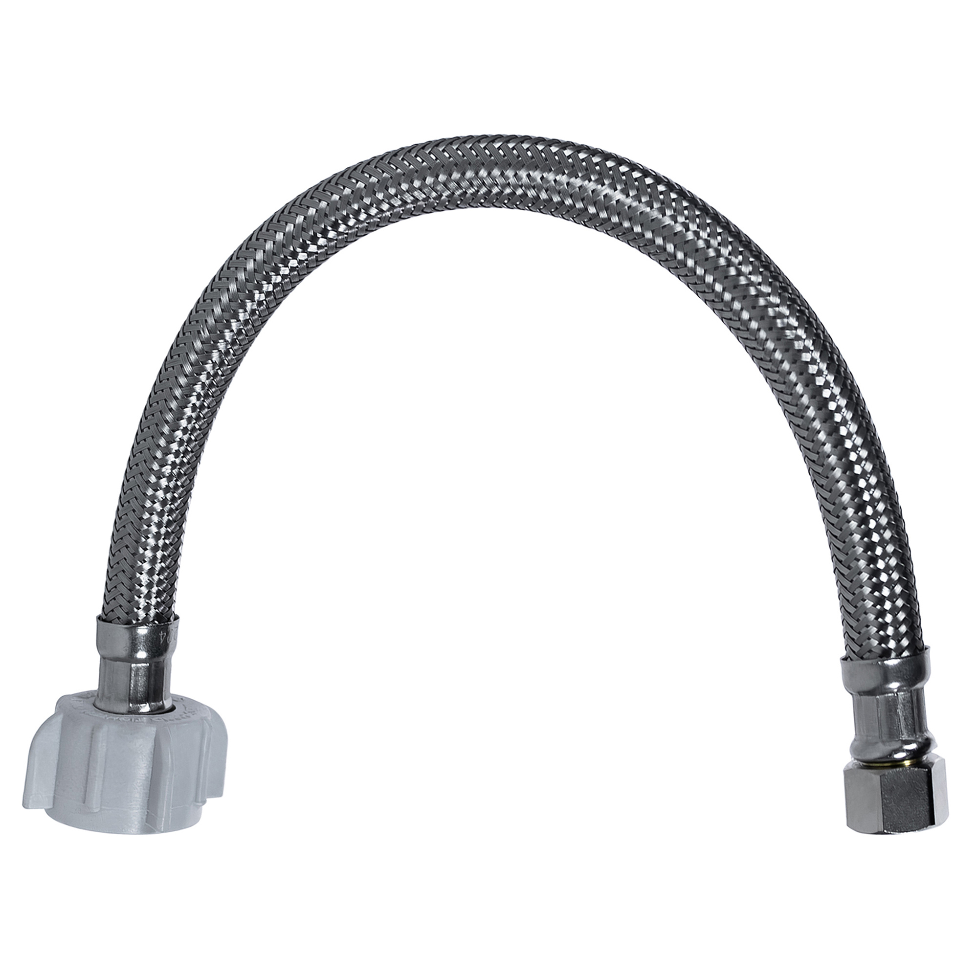 Certified Appliance Accessories Braided Stainless Steel Toilet Supply Line — 3/8in. FCM x 7/8in. Female Ballcock, 20in., Model# TC20